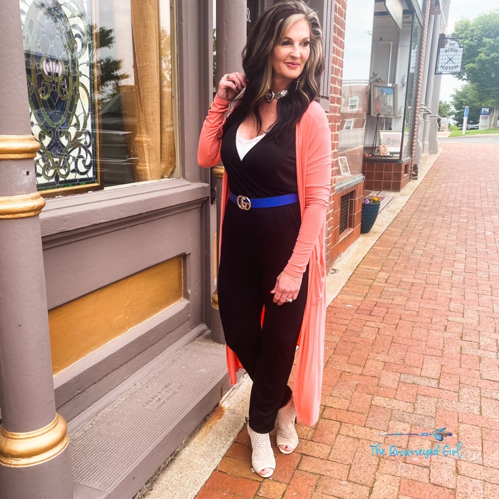 Kassie Black V-neck Jumper